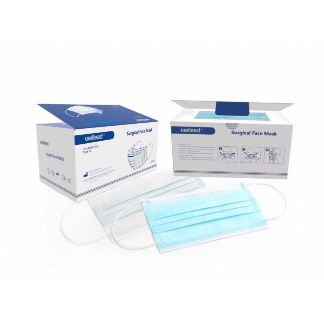 Jednorázová chirurgická nesterilní rouška, modré, typ II., box 50ks